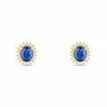 Pendientes “Abra” con Diamantes 0.13/36 y Zafiros 1.1/2