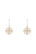 Pendientes “Encaje” Dia0.10/18 – Oro Amarillo 375/1000