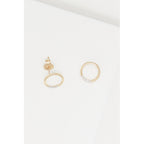 Boucles D'Oreilles "Cercle" Diamants 0,04/10 - Or Jaune 375/1000