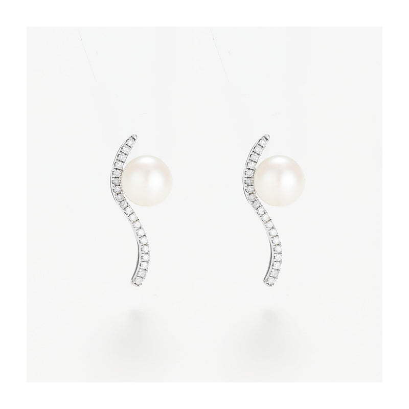“Sublime Wave” Earrings P6Mm*2 D 0.17/38