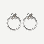 Boucles D'Oreilles "Clair De Lune" Diamants 0,028/8 - Or Blanc 375/1000