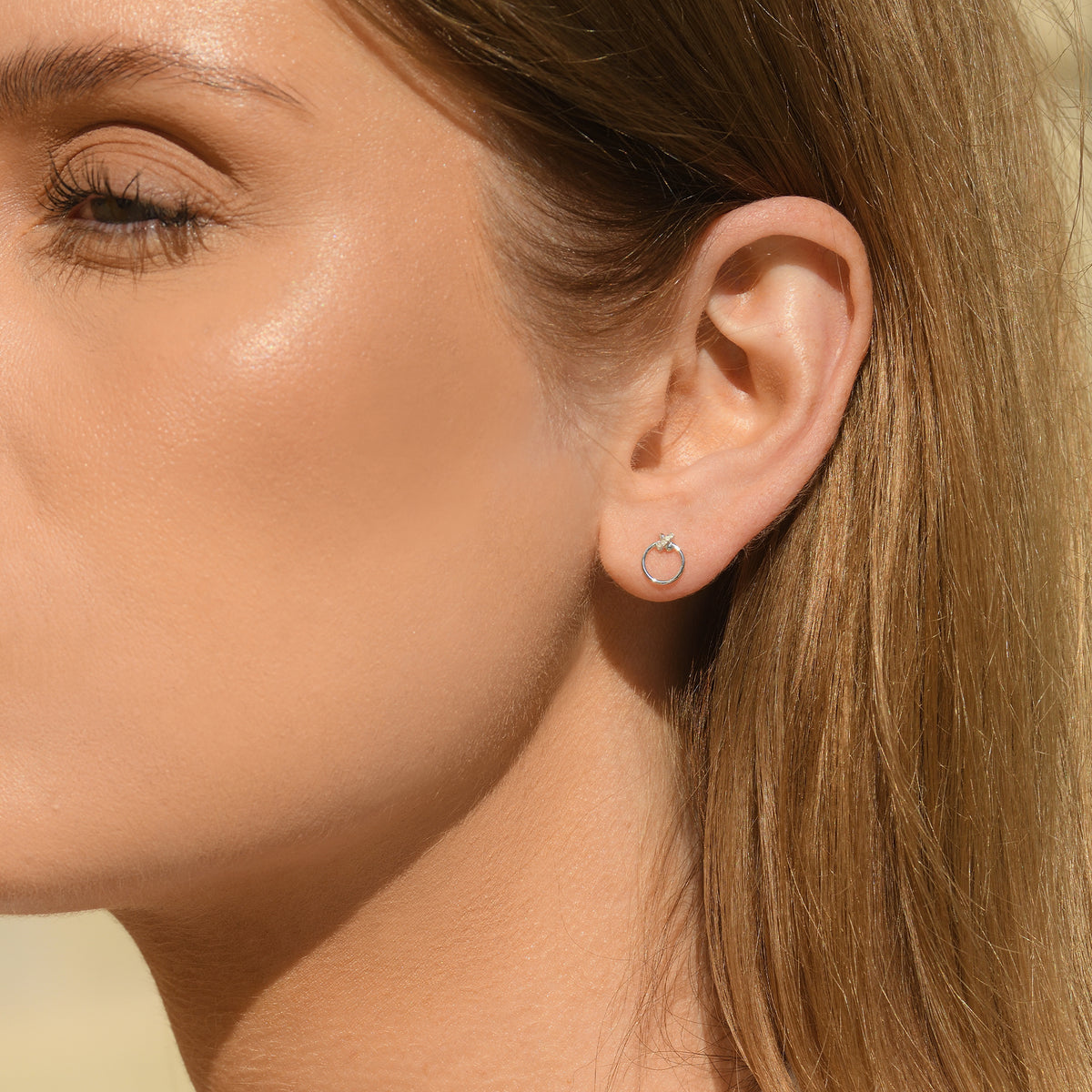 Boucles D'Oreilles "Clair De Lune" Diamants 0,028/8 - Or Blanc 375/1000