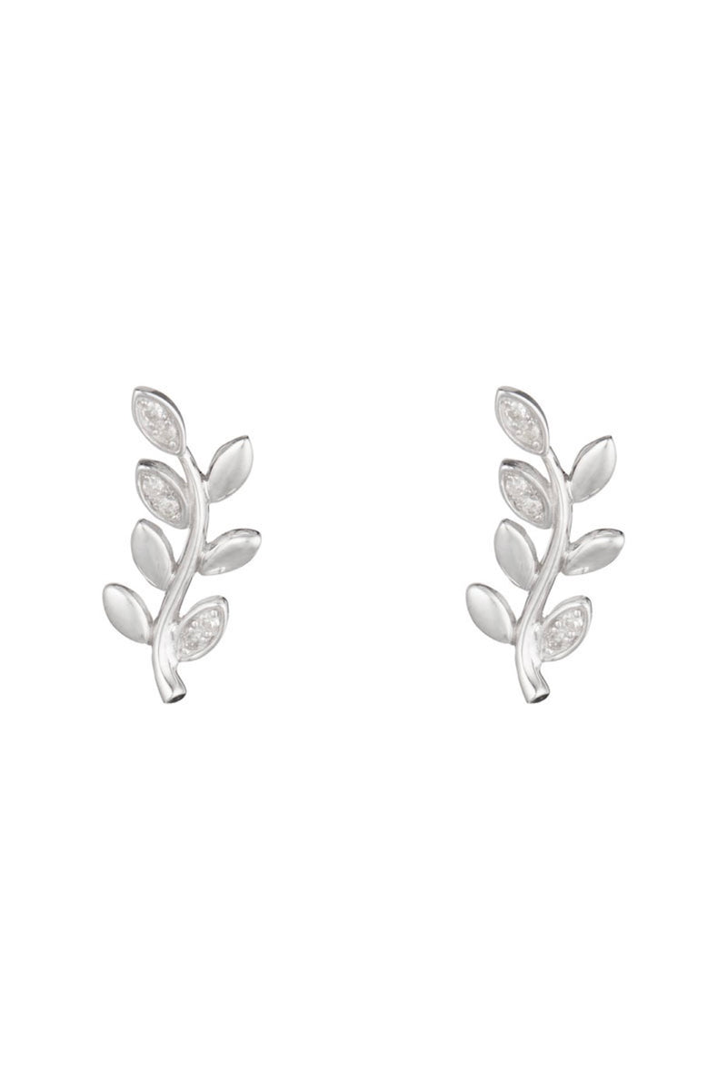 Earrings "Sanya" D 0,066/12 - Gold Blanc 375/1000