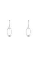Bari" Earrings D 0,063/14 - Gold Blanc 375/1000