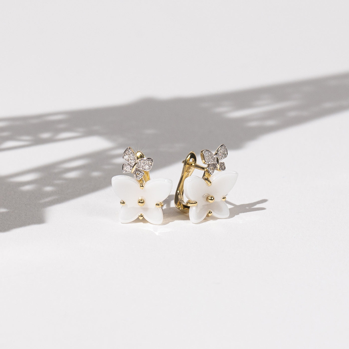 Pendientes “Enisa” D 0.0080/20 Cerámica – Oro amarillo 375/1000