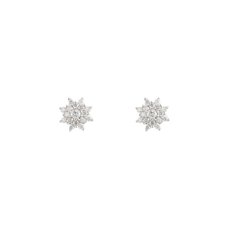 Boucles D'Oreilles "Lecce" D 0,254/34 - Or Blanc 375/1000