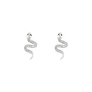 Boucles D'Oreilles "Saly" D 0,14/78 Saphir 0,044/4 - Or Blanc 375/1000