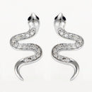 Boucles D'Oreilles "Saly" D 0,14/78 Saphir 0,044/4 - Or Blanc 375/1000