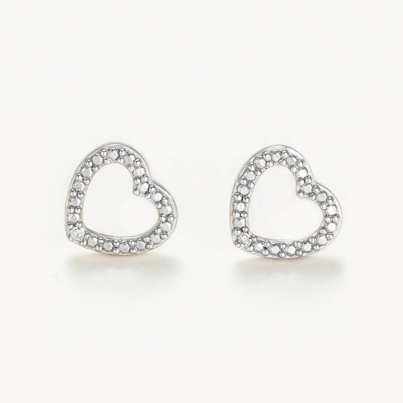 Boucles D'Oreilles "Cagliari" D 0,007/2 - Or Blanc 375/1000