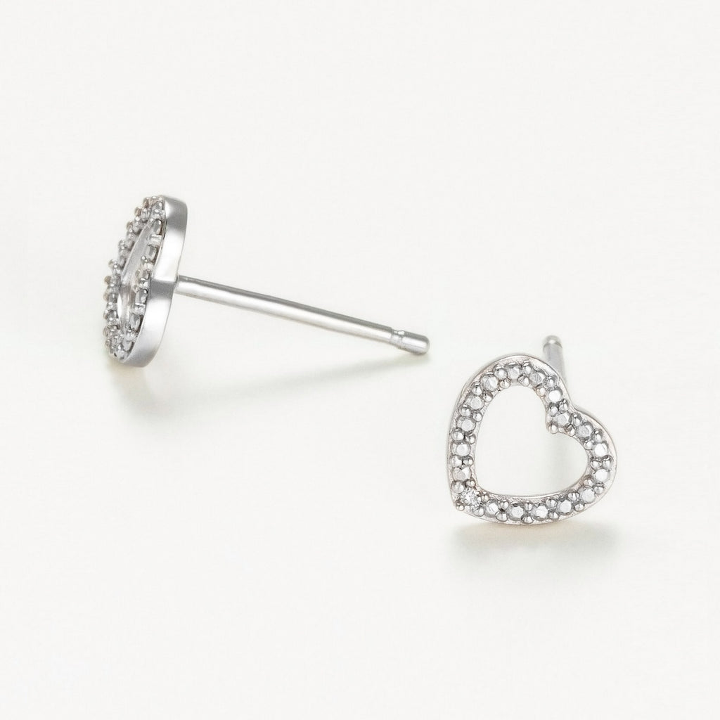 "Cagliari" Earrings, D 0,007/2 - 375/1000 White Gold