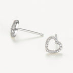 "Cagliari" Earrings, D 0,007/2 - 375/1000 White Gold