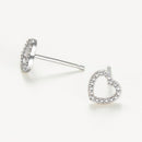 Boucles D'Oreilles "Cagliari" D 0,007/2 - Or Blanc 375/1000