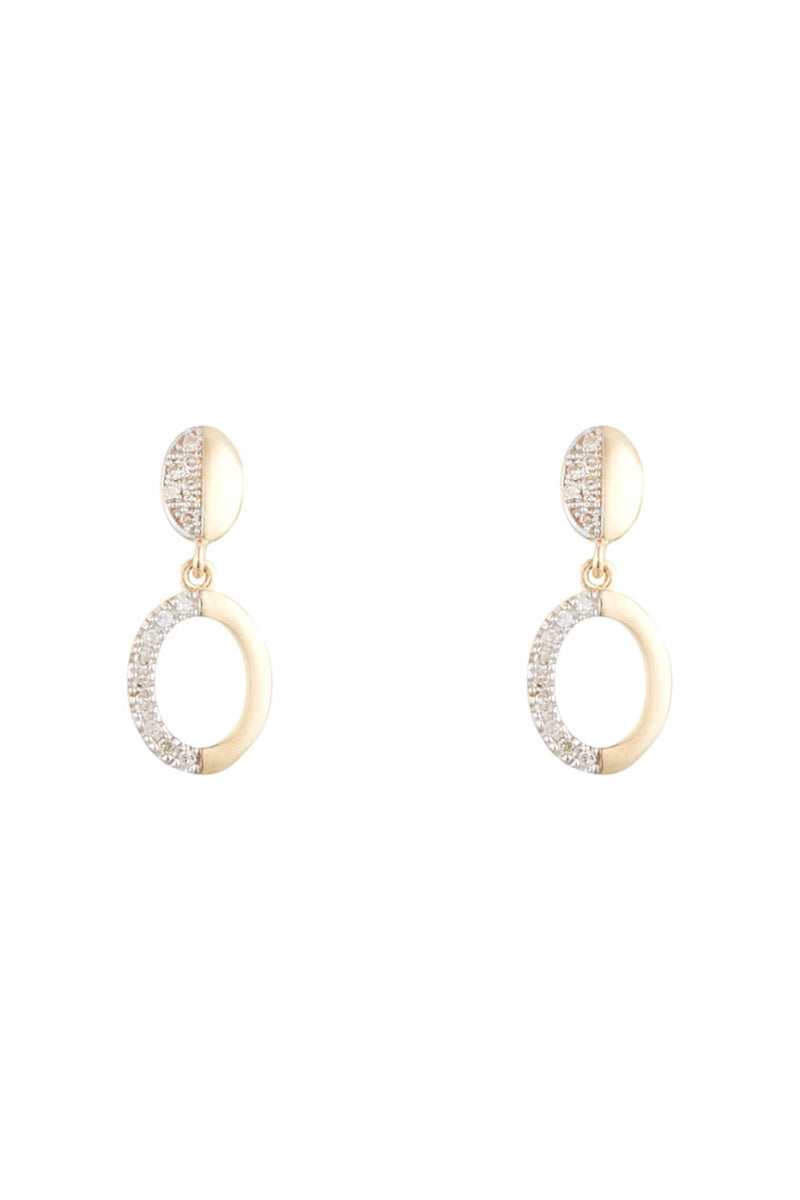 Berava" Earrings D 0,112/32 - Yellow Gold 375/1000