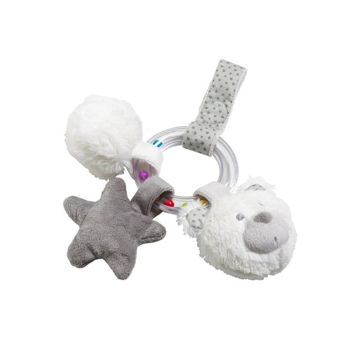 Hochet Ours En Velours Gris