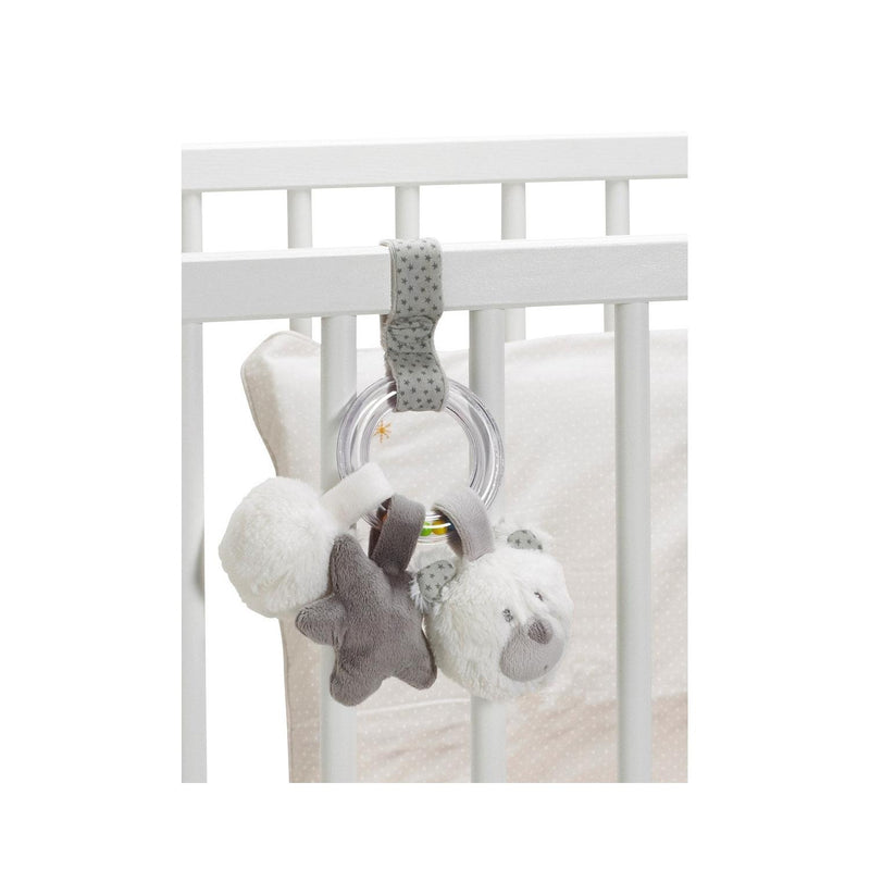 Hochet Ours En Velours Gris