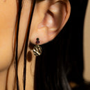 Boucles D'Oreilles "Médaille D'Or" Améthyste 0,35Ct/2