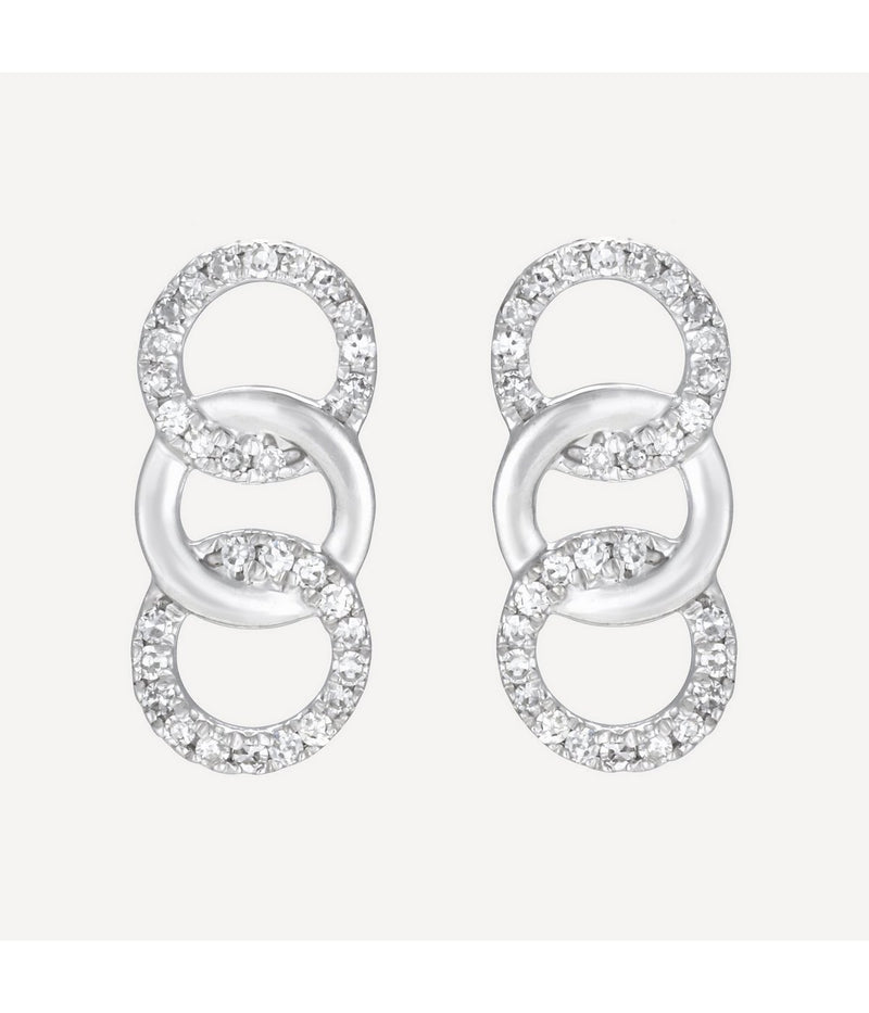 Boucles D'Oreilles "Ollie" - D0,12/60 - Or Blanc