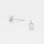 Boucles D'Oreilles "Puce Grande Illusion" Diamant 0,01/2 - Or Blanc