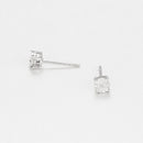 Boucles D'Oreilles "Puce Grande Illusion" Diamant 0,01/2 - Or Blanc 375/1000