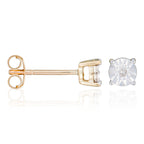 Boucles D'Oreilles "Puce Grande Illusion" Diamant 0,01/2