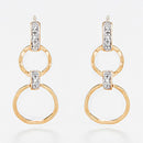 Boucles D'Oreilles "Gold Circles" Diamants 0,03/8 - Or Jaune 375/1000