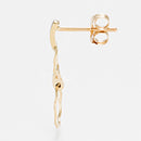 Pendientes “Círculos de Oro” Diamantes 0.03/8 – Oro Amarillo