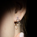 Boucles D'Oreilles "Gold Circles" Diamants 0,03/8 - Or Jaune 375/1000