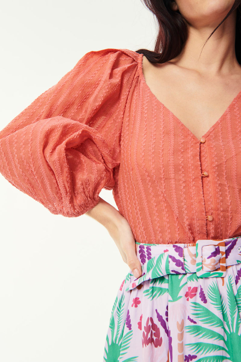 Ezekiel Blouse - Paprika