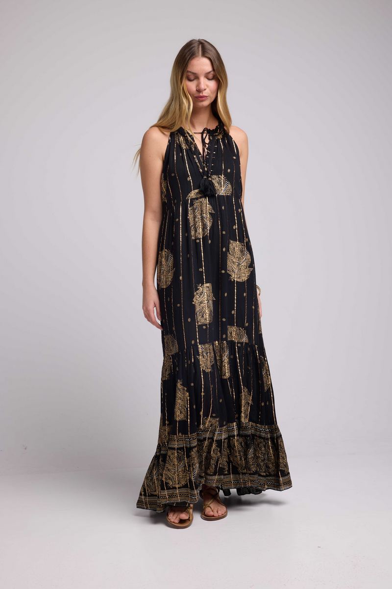 Vestido largo - Negro