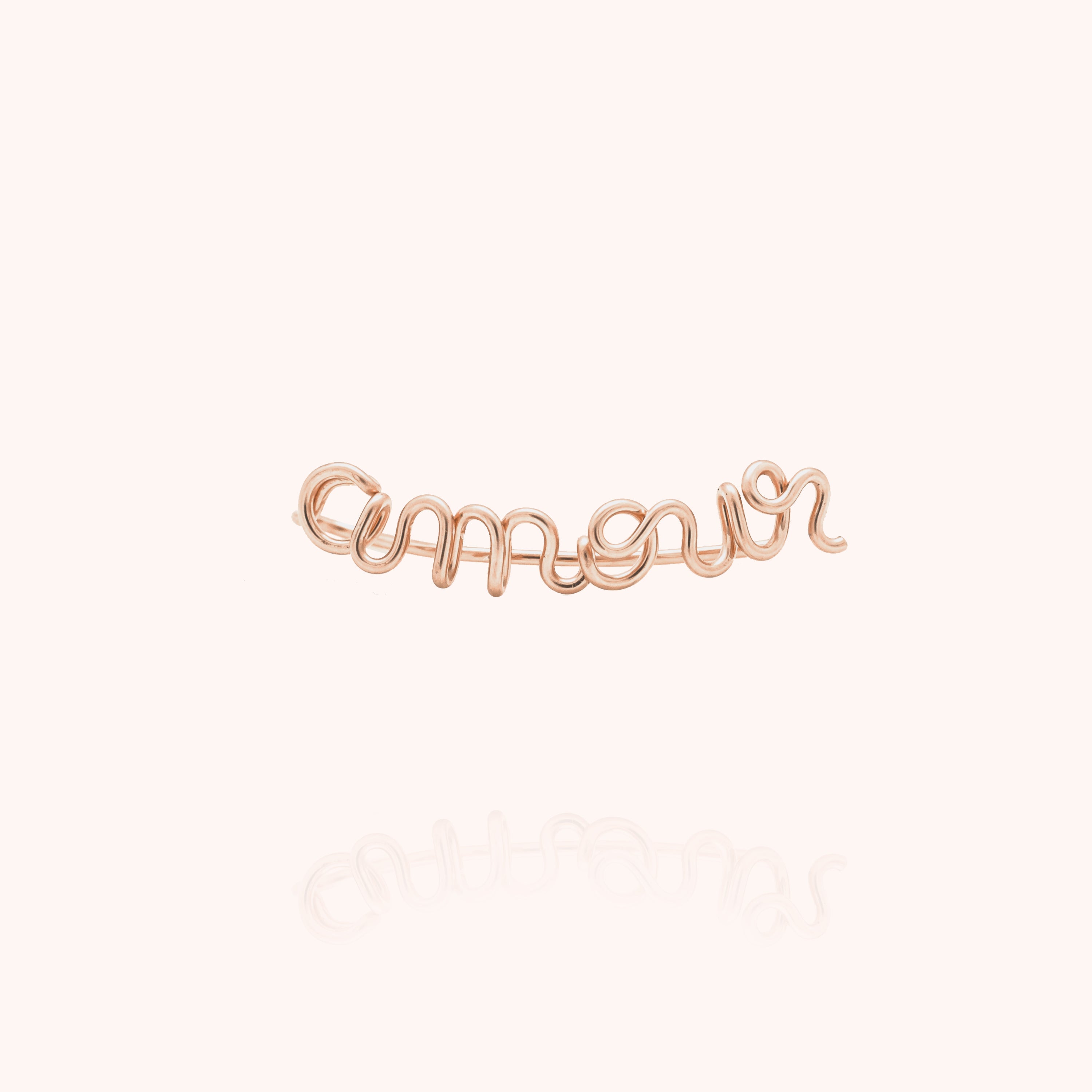 Ear Cuff Original Amour - Or Rose Laminé