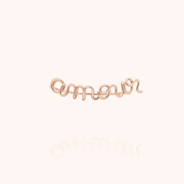 Ear Cuff Original Amour - Or Rose Laminé