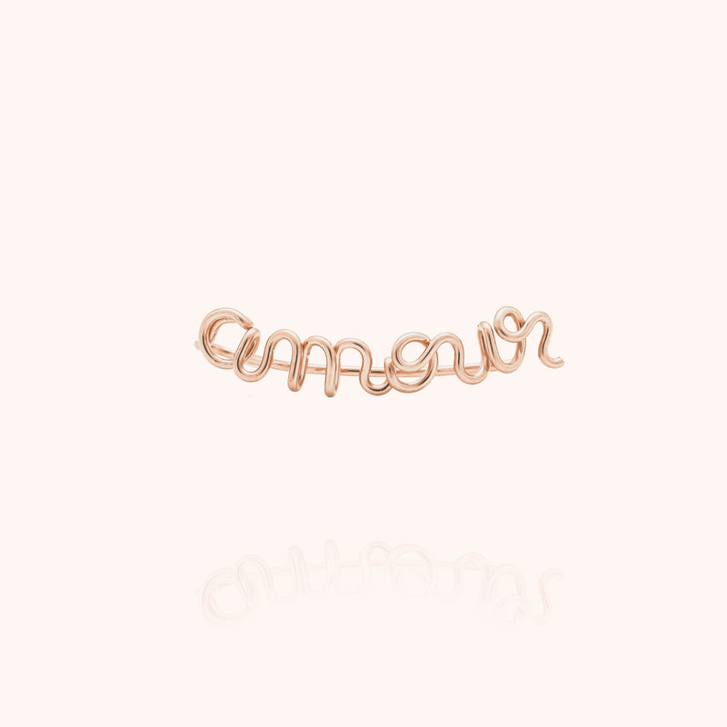 Ear Cuff Original Amour - Or Rose Laminé