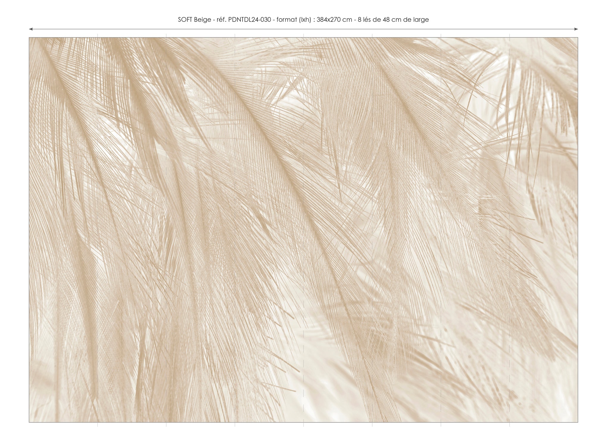 Papel Pintado Panorámico - Soft - Beige