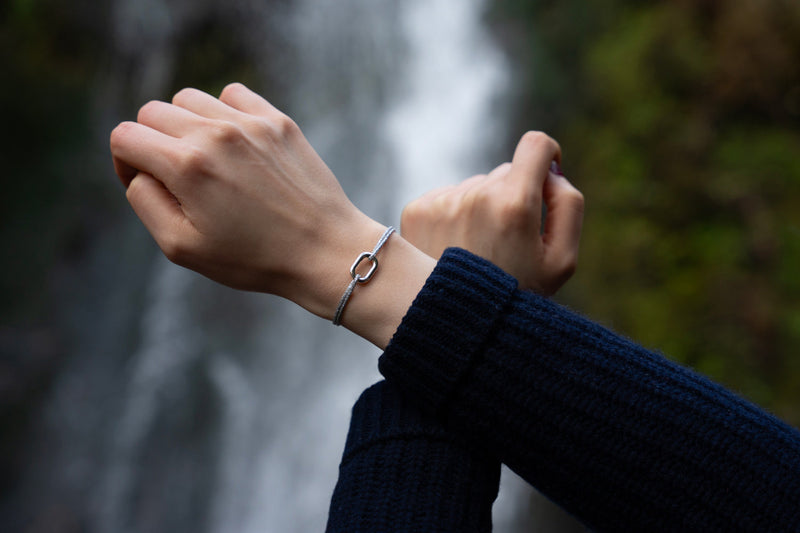 Bracelet Calvi - Bleu Marine Pailleté