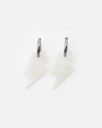 Boucles D'Oreilles Éclair - Irisé Blanc