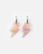 Boucles D'Oreilles Éclair - Rose Orangé