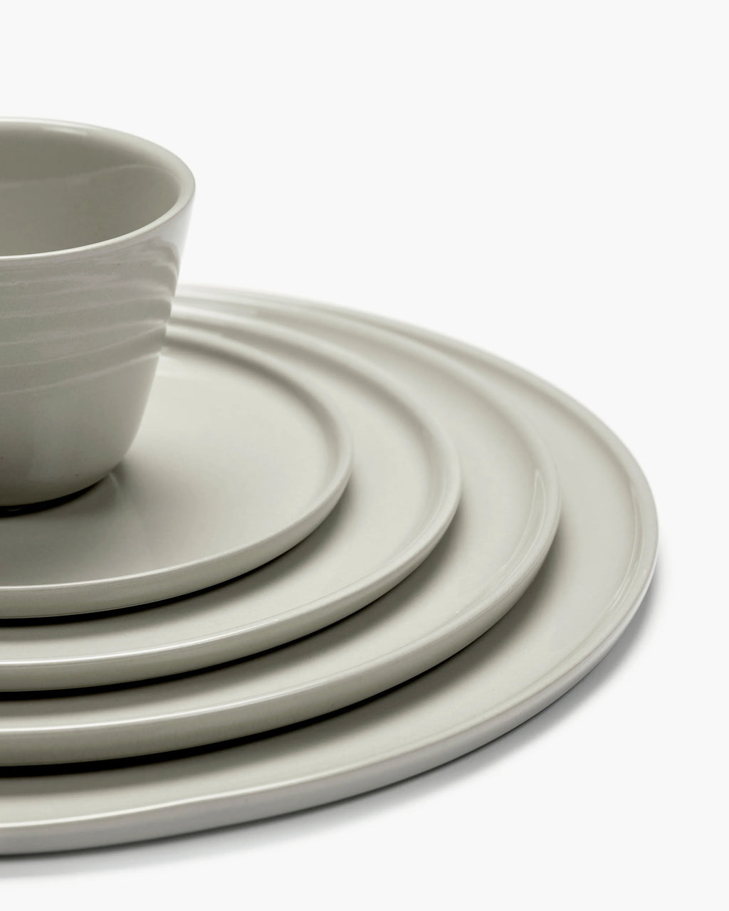 Lot De 4 Assiettes Basse L - Sand Cena - By Vincent Van Duysen