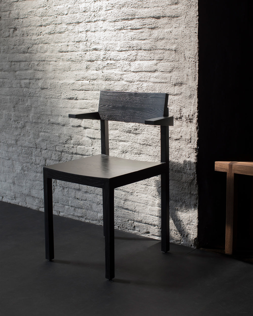 Silent - Chaise À Accoudoirs - Frêne - Coal