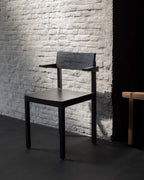 Silent - Chaise À Accoudoirs - Frêne - Coal
