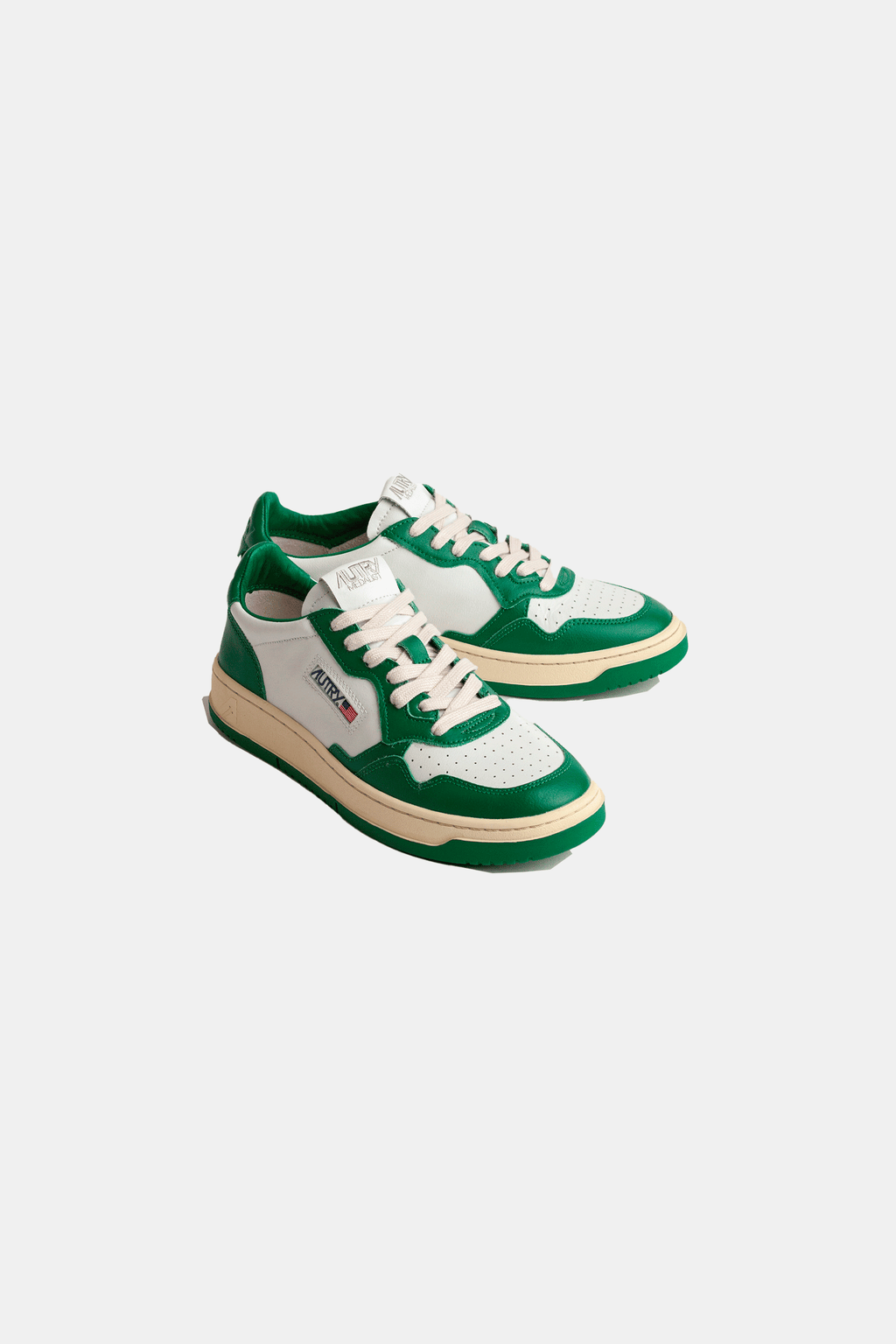 Sneakers Autry Aulmwb03 Medalist Low Man Cuero/Leat Blanco/Verde
