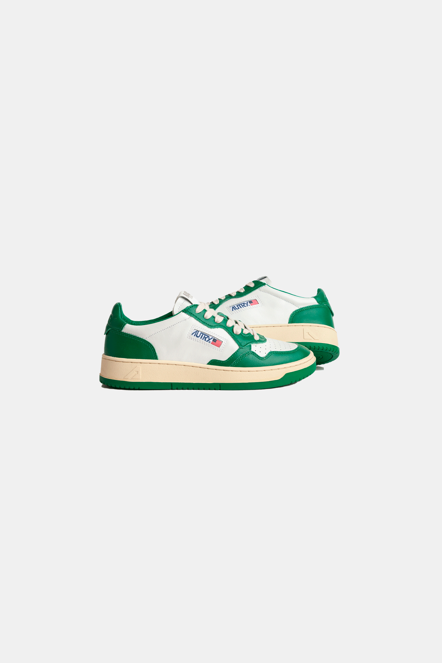 Sneakers Autry Aulmwb03 Medalist Low Man Cuero/Leat Blanco/Verde