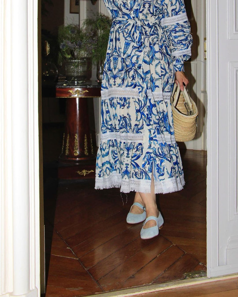 Mary Janes Babies Low - Bleu Ciel - Femme