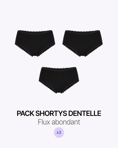 Pack Trio Shorty Dentelle