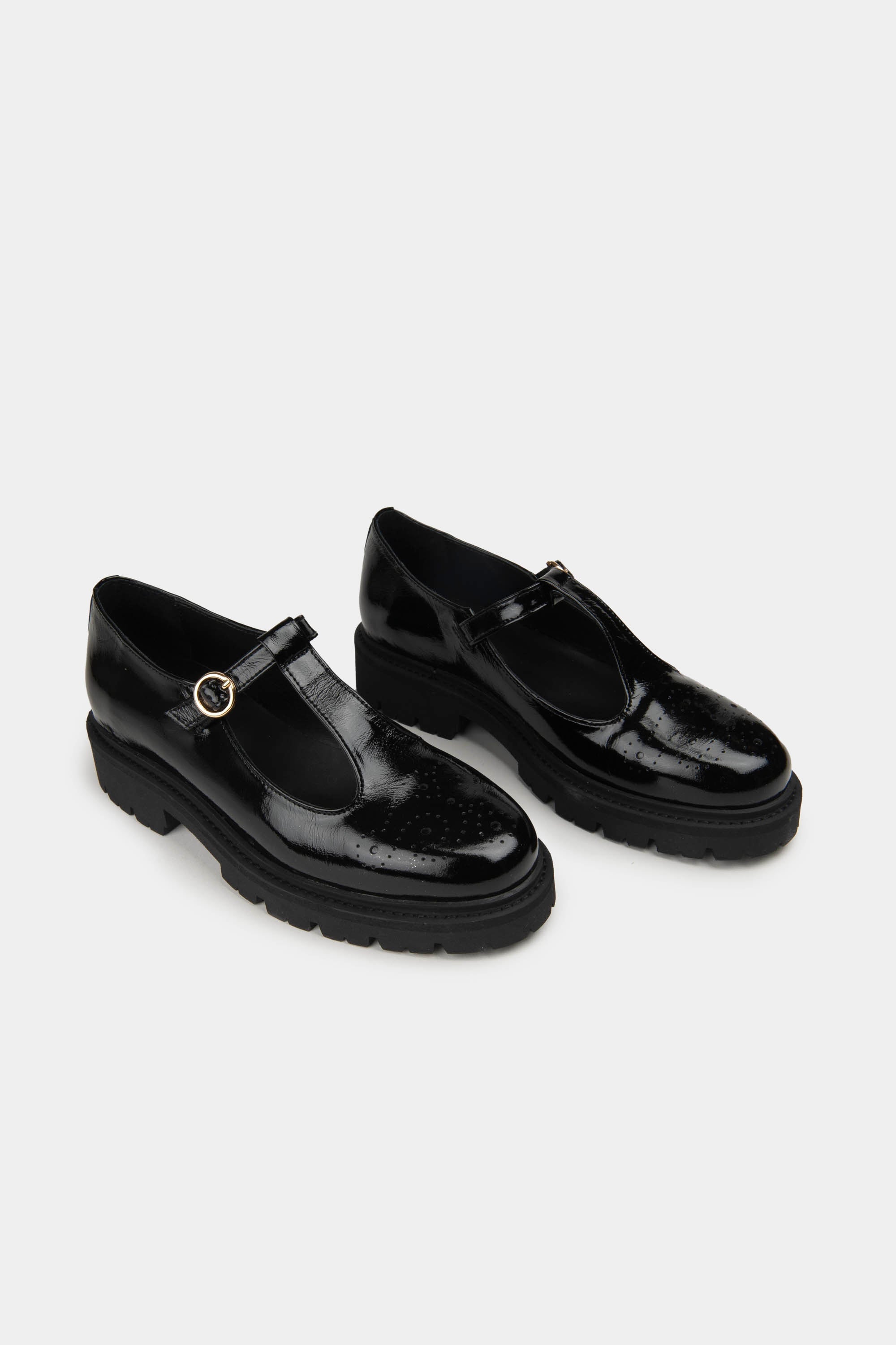 Eleonore Mary Janes - Patent Black