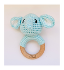 Sonajero de bebé de ganchillo personalizado