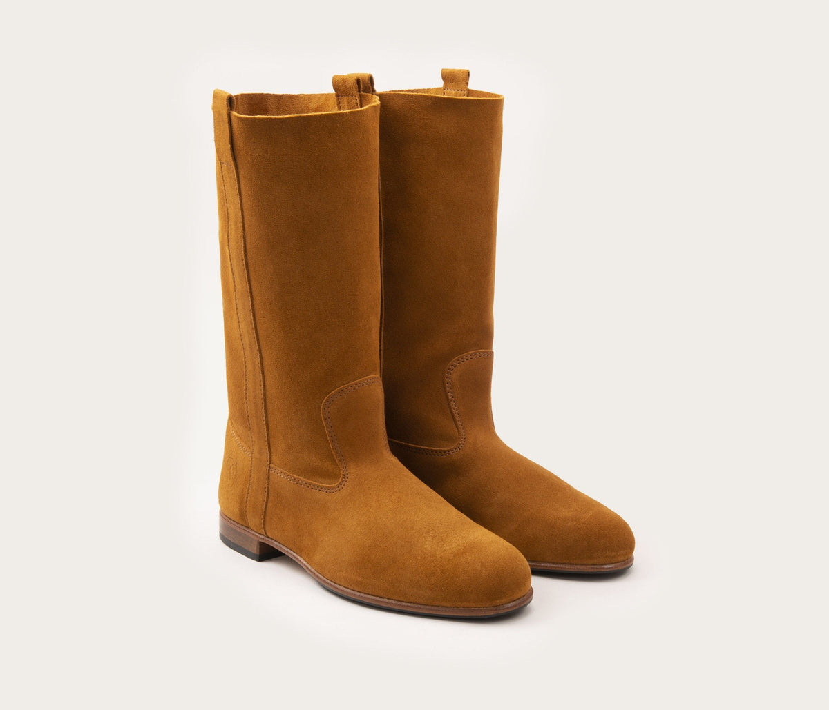 Bottes Ella - Velours Ecureuil - Femme