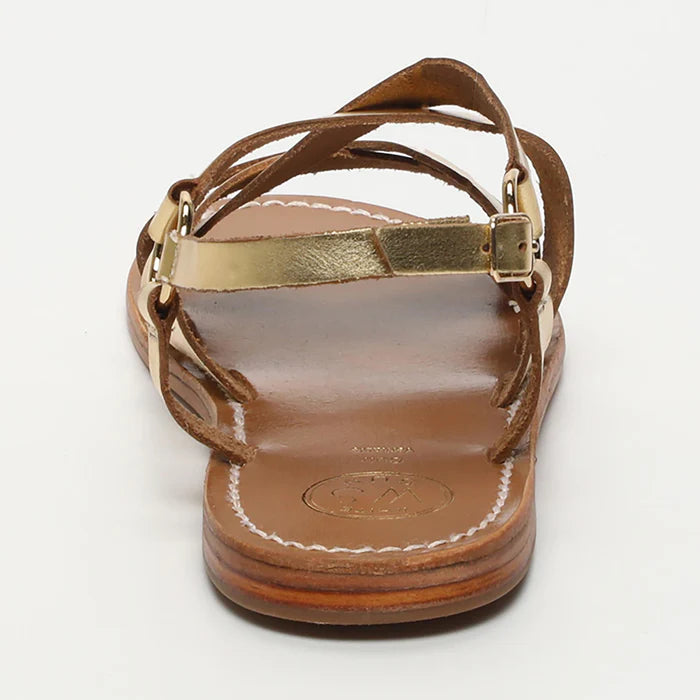 Sandalias Ella - Oro oscuro