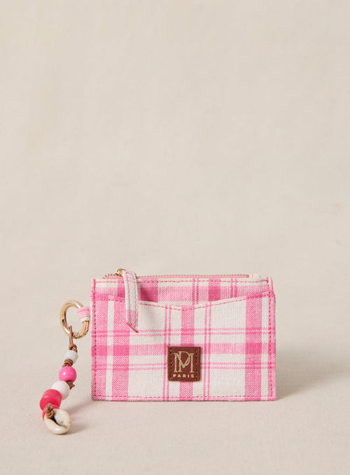 Porte Cartes Elmo Textile - Bardot Rose