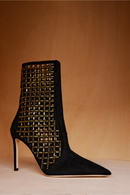Elora Black High-Heel Ankle Boot