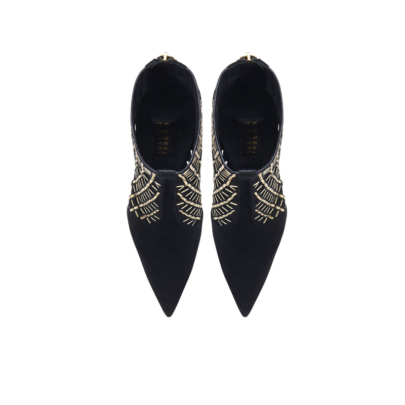 Elora Black High-Heel Ankle Boot